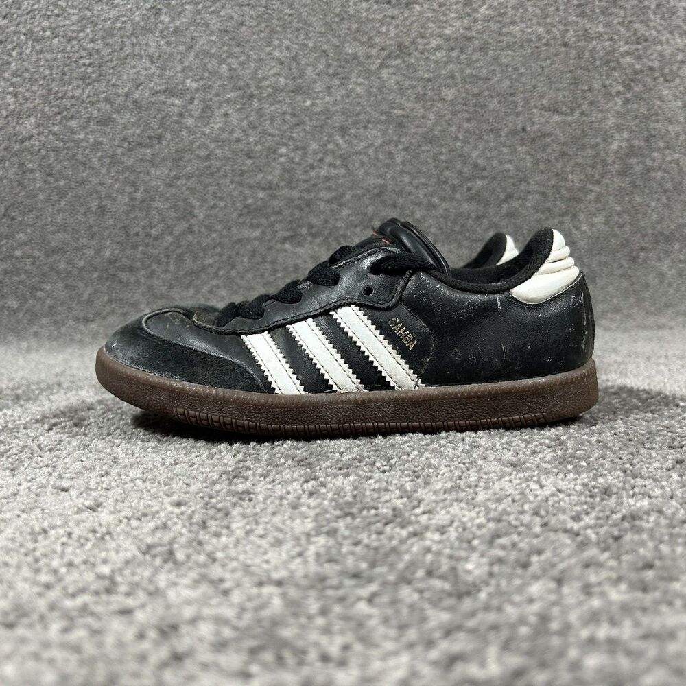 Adidas Samba 036516 Kids Sz 13K Black Indoor Classic Athletic Soccer Shoes Used - Picture 6 of 12